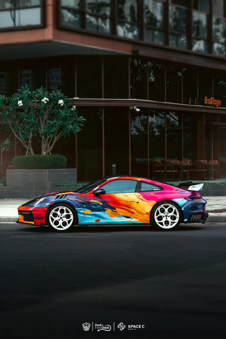 Porsche 911 colorful wrap (4)